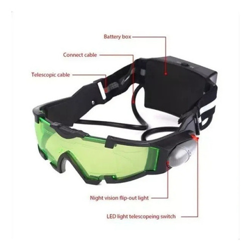 A Gafas De Vidrio Led Ajustables De Visión Nocturna Contact