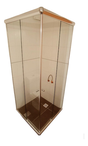 Mampara De Baño Cristal Vidrio Templado 80x80x185 La Esquina