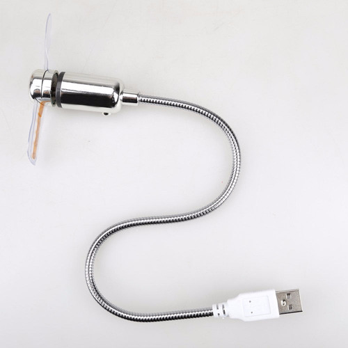 Mini Ventilador Portable Flexible Usb Led Luz Cooler Laptop