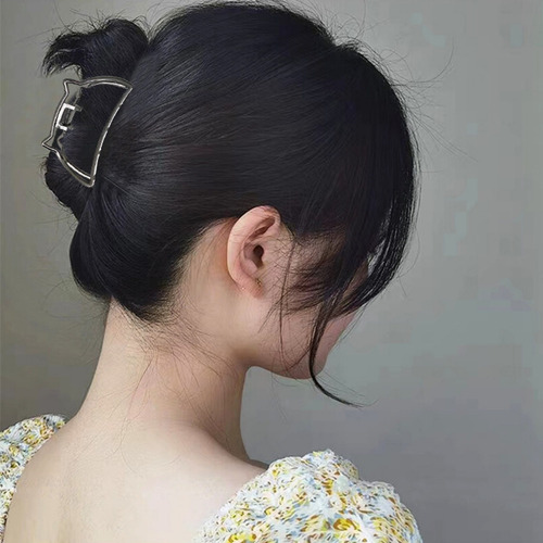 3 Pinzas Para Todo Tipo Cabello Orejas Gatito Moda Dama Niña Dorado