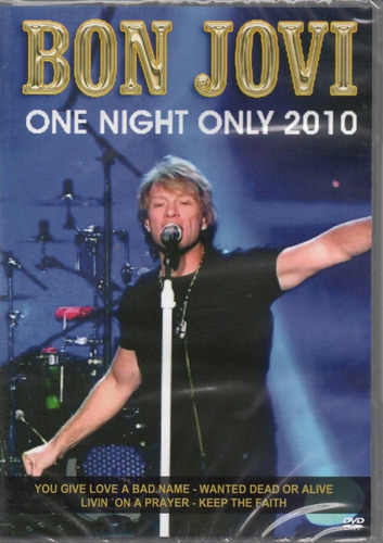 Dvd Bon Jovi - One Night Only 2010