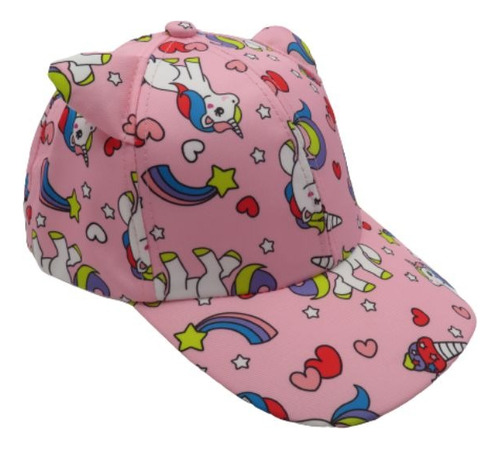 Gorra Kids Cap Con Motivo De Unicornios Y1733k