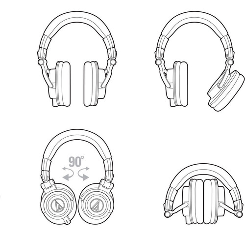 Auriculares Audio-Technica M-Series ATH-M50x negro