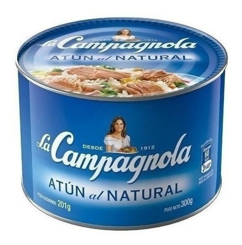 Atun La Campagnola Natural 300 Gr. Pack 3 Unidades 