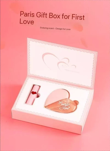 Caja de regalo Di Xianger First Love Paris Pink Heart Perfume