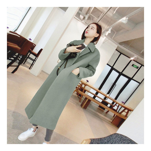 Gabardina Térmica De Invierno Para Mujer Abrigo Largo