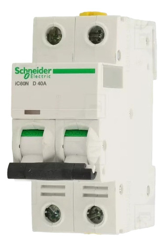 Disjuntor Acti9 Ic60n 2p 40a Curva D A9f75240 Schneider