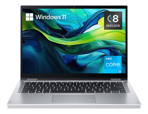 Laptop Aspire3 Spin 14 Ci3 14  Ips Touch Wuxga 8gb 512gb Ssd