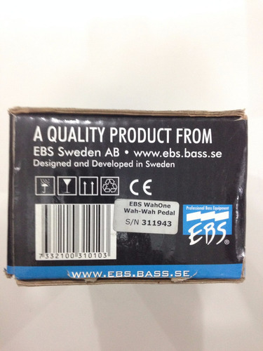 Pedal Ebs Wahone Bass Wah Ebswah - Não Inclui Fonte.