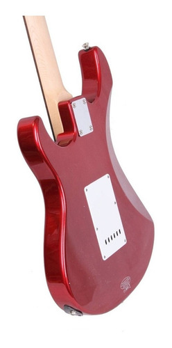 Guitarra eléctrica Yamaha PAC012/100 Series 012 stratocaster de caoba 2023 metallic red brillante con diapasón de palo de rosa