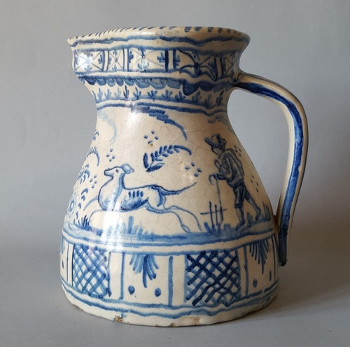 Imagen 8 de 9 de Antigua Jarra Cerámica Estilo Talavera. 7o 2311