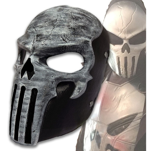 Punisher Future F Mascara Completa Impresion 3d Marvel Ktsr Color Blanco