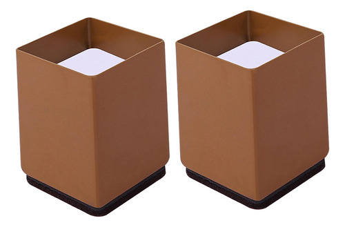 Elevador De Silla Para Muebles Cuadrado 6x10cm Marrón