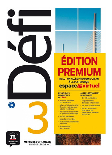 Libro Défi 3 Premium Livre De L´élève + Cd - Biras, Pasc