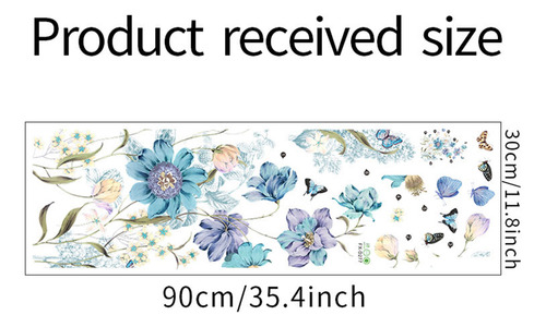Hermosas Pegatinas De Pared Con Fondo De Flores