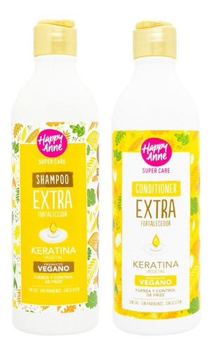 Happy Anne Extra Fortalecedor Shampoo + Acondicionador 6c