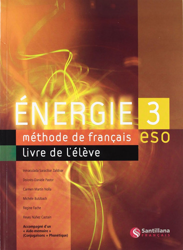 Energie 3, Méthode De Français, Eso - 9788429498783 / Carmen