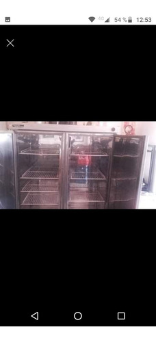 Imagen 4 de 8 de Heladera Doble Puerta Acero Inoxidable Para Comercio