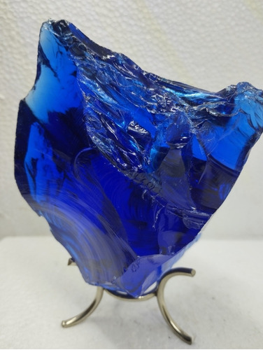Cristal De Roca Nivea En Bruto Obsidiana Azul .680kg Energét