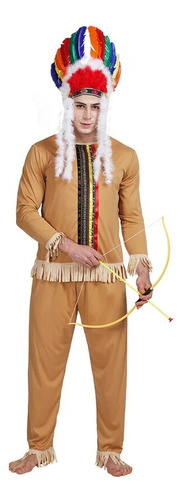 Disfraz De Cazador Primitivo Indio Para Hombre, Para Fiesta,
