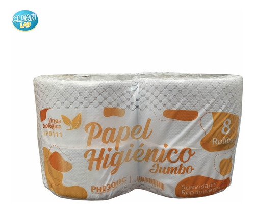 5 Papel Higienico Blanco 300 X8 Jumbo Liviana Linea Naranja