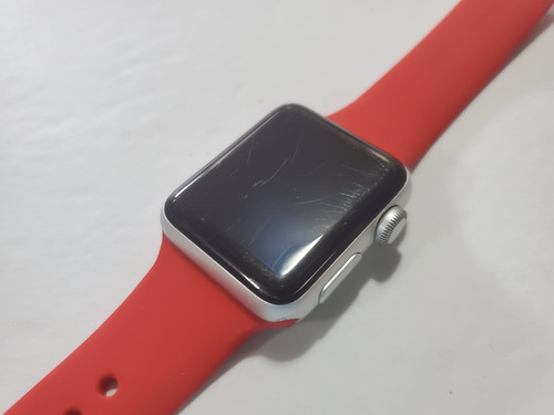 Apple Watch Series 3 38mm - Gps - Color Plata Plateado Rojo (Usado)