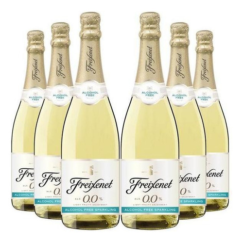 Kit 6 Espumante Sem Álcool Freixenet - 750 Ml - Espanha