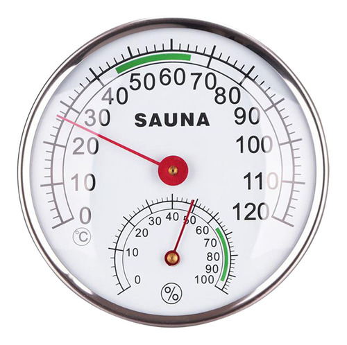 Termômetro E Higrômetro De Sauna Com De Metal De 4,9  20 A