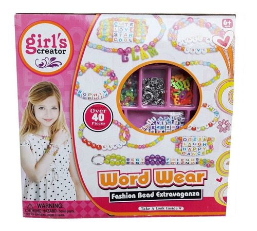 Kit + De 600 Miçangas E Acessorios Word Wear Girls Creator