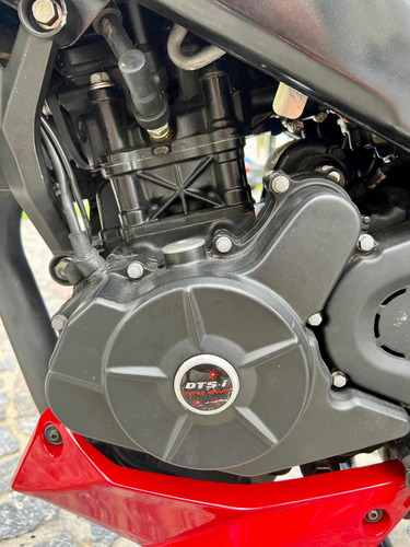 Imagen 16 de 18 de Bajaj Rouser Ns 200 Roja Y Negra 2016 Rodada En 2020, 5.000k