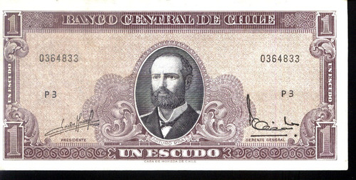 Chile 1 Escudo Año 1972