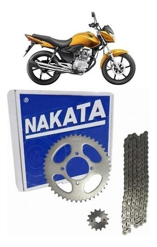 Kit Relação Transmissão Titan Es Ks 150 2004 Original Nakata