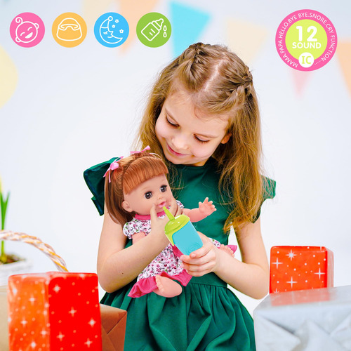 Cuna De Muñeca Bebe De Juguete Niñas Regalo Navidad 14