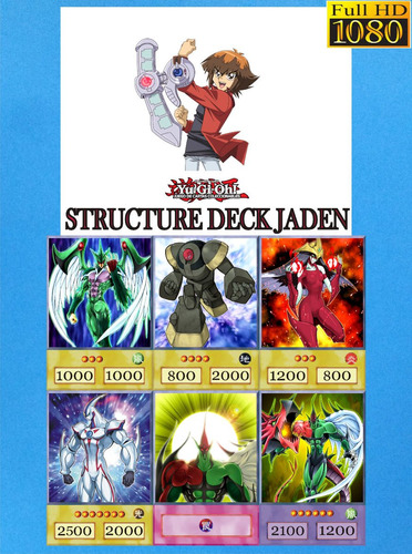 Yugioh Deck Anime Structure Deck Jaden 54 Cartas Oricas