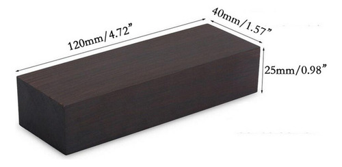 4 Uds Cuchillo De Mango Bloque Artesanía Hobby Blackwood