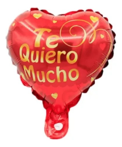 Pack X 10 Globos Corazon Te Quiero Mucho 9 Pulgadas