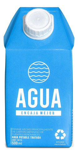 Agua En Caja - 500ml - 1.000uni - mL a $400
