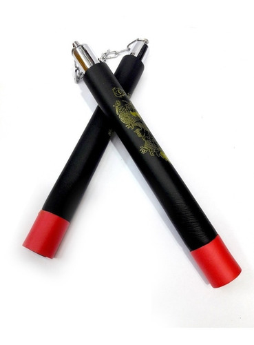 Nunchaku Mango Goma Color Negro Arte Marciales Kaosimport 11