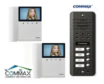 Comprar Kit Commax Portero Visor 2 Timbres Departamentos Ph 43k 4dc