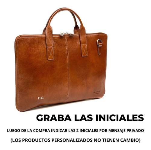 Imagen 3 de 9 de Maletin Portafolio Cuero Hombre Mujer Porta Notebook 15.6´ Oficio 2 Divisiones Correa Ajustable Ejecutivo Modelo 1090