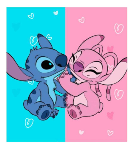 Kit Festa Stich E Angel Só Um Bolinho 35 Pçs