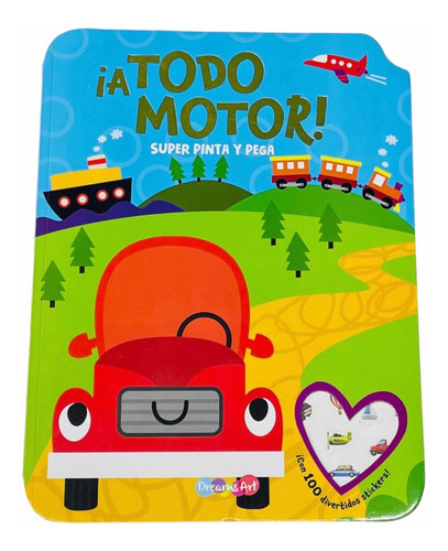 Colección 4 Libros Para Colorear Con Stickers