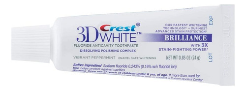 Crest 3d White Brilliance Pasta De Dientes, Menta Vibrante,