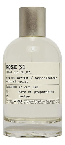 Le Labo Eau De Parfum Rose 31 De 100 Mililitros