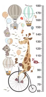 Régua Medidora De Crescimento Infantil Safari Girafa  Rg01