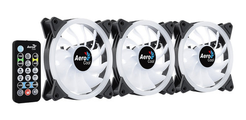 Imagen 6 de 9 de Kit 3 Ventiladores Aerocool 120mm Duo 12 Pro Rgb