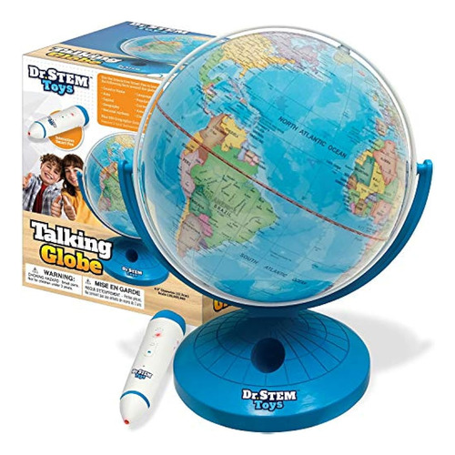 Dr. Stem Toys Globo Terráqueo Parlante Con Lápiz Óptico Inte