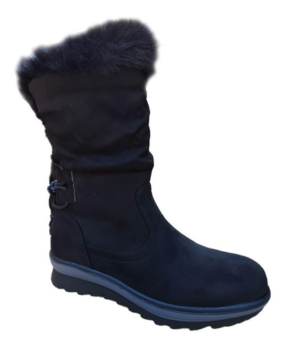 Botas Caña Alta Mujer Casual Otoño Invierno Negro - 7141