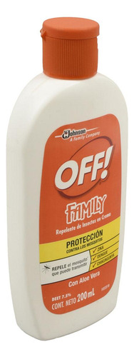 Repelente De Insectos Off 200 Ml Con Aloe Vera