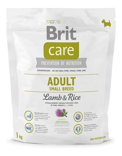 Imagen 1 de 1 de Alimento Brit Brit Care Adult para perro adulto de raza mini y pequeña sabor cordero y arroz en bolsa de 1kg